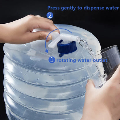 Portable Foldable Collapsible Water Bag 5–15L – Outdoor Camping Hiking Picnic Emergency Carrier 2026