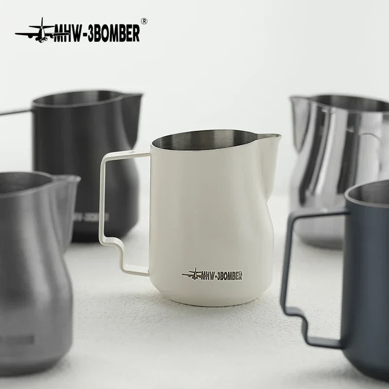 Milk Frothing Pitcher Set 350ml 450ml Stainless Steel Barista Steaming Pitchers Fall 2025 Creamy Microfoam