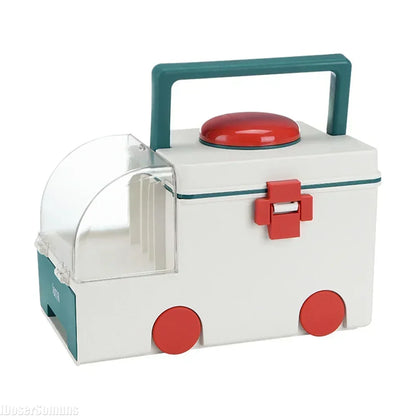 First Aid Kit Large Capacity Portable Medicine Storage Box Emergency Preparedness Fall 2025 Secure Latch