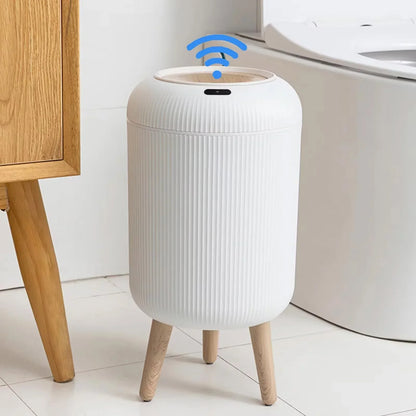 Automatic Trash Can Small Plastic Motion Sensor Bin - Smart Home Waste Container, Hands Free Hygiene 2025
