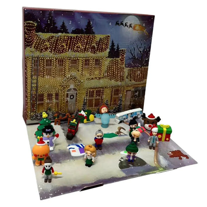Advent Calendar 24 Days 3D Figures Christmas Countdown Gift