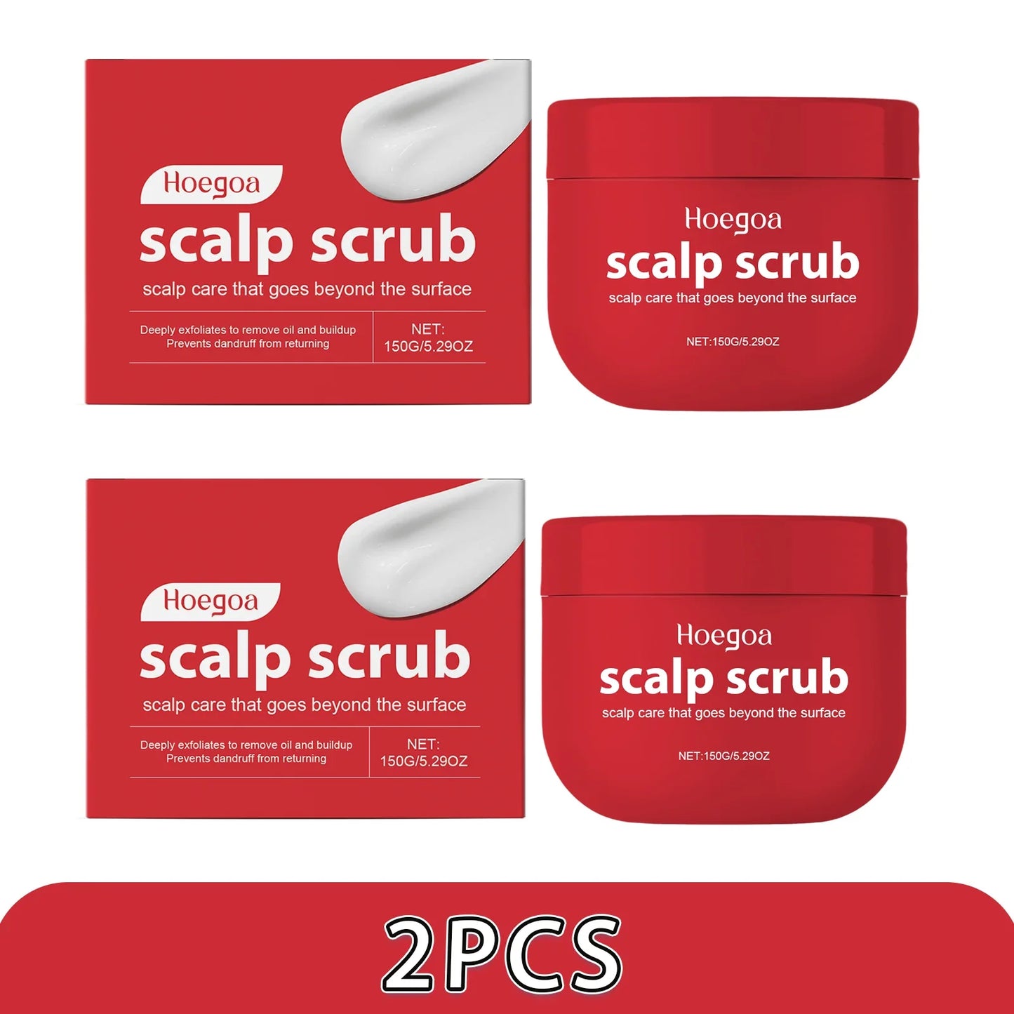 Scalp Scrub Exfoliating Shampoo Anti-Dandruff Deep Cleansing Nourishing All Hair Types