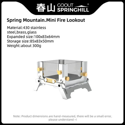 Portable Wood Stove Foldable Stainless Steel Mini Camping Incense Burner Fall 2025 Mosquito Control And Tabletop Aroma