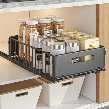 Pull Out Cabinet Organizer Slide Drawer Kitchen Rack