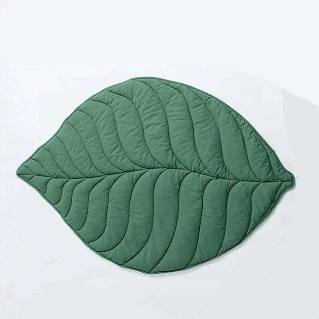 Fashion Creativity Leaf Heart Shaped Blanket Carpet for Child Pet Cat Dog Mat Home Decor