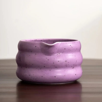 Matcha Bowl Ceramic Wavy Rim Tea Set With Song Dynasty Pointing Tool Fall 2025 Mindful Gift