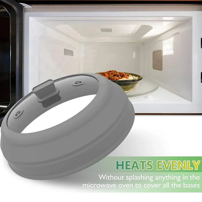 Microwave Splatter Cover 10.5 Inch Foldable Silicone Plate Cover Kitchen Essential Fall 2025 Steam Venting Easy Clean