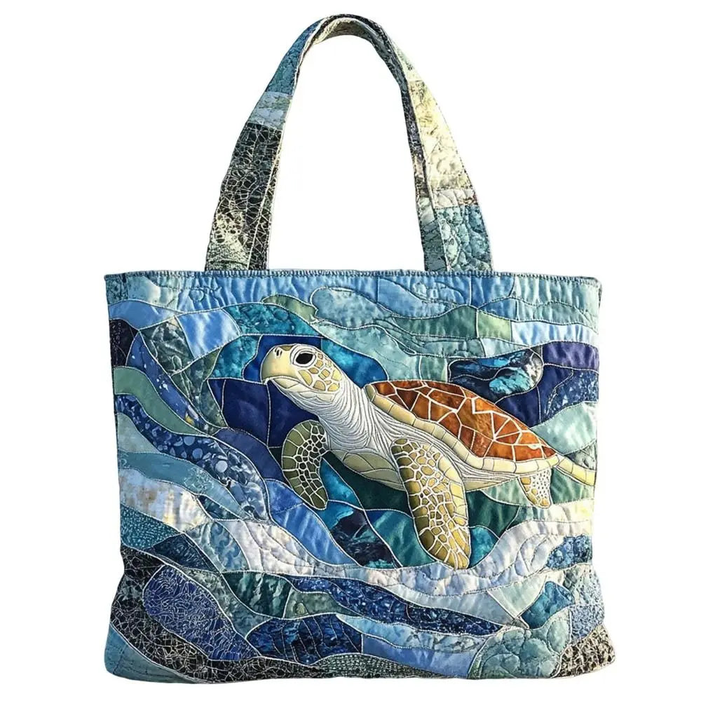 Durable Timeless Women's Tote Bag – Quilted, 3D Floral Embroidery, Cotton, Everyday Use