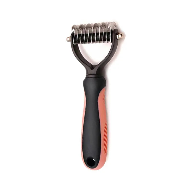 Pet Grooming Care Deshedding Brush for Dogs & Cats - Fur Remover & Knot Cutter Comb