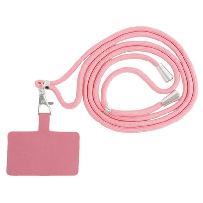 Adjustable Detachable Phone Lanyard with Card Holder & Carabiner - 13 Colors, Nylon Strap Accessory