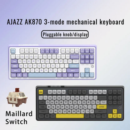 Mechanical Keyboard 87 Key Tri Mode RGB Hot Swappable
