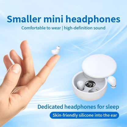 Wireless Earbuds Compact In Ear Design Bluetooth 5 Long Battery Life Sleep and Sports Back to School 2026 Gift