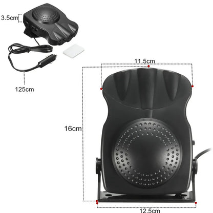 Car Heater 2 In 1 12V Portable Defroster Demister With Cigarette Lighter Winter 2025 Windshield Defog
