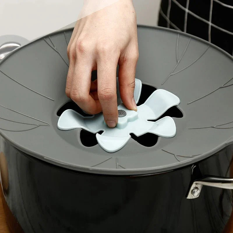 Silicone Pot Lid Spill Stopper Universal Anti Overflow Cover Kitchen Gadget Fall 2025 Keeps Stovetop Clean
