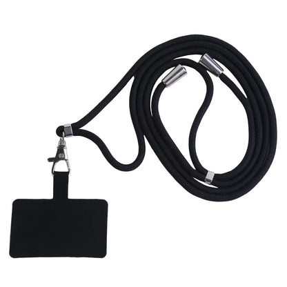 Adjustable Detachable Phone Lanyard with Card Holder & Carabiner - 13 Colors, Nylon Strap Accessory