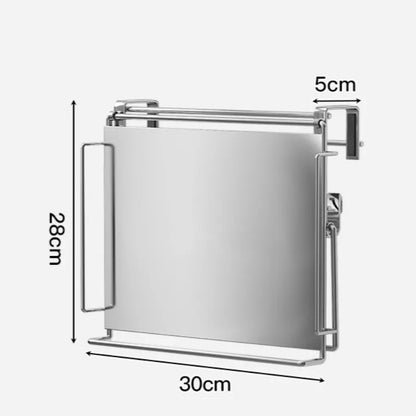 Countertop Foldable Shelf Stainless Steel Wall Mounted Rack Small Space Living Fall 2025 Space Saving
