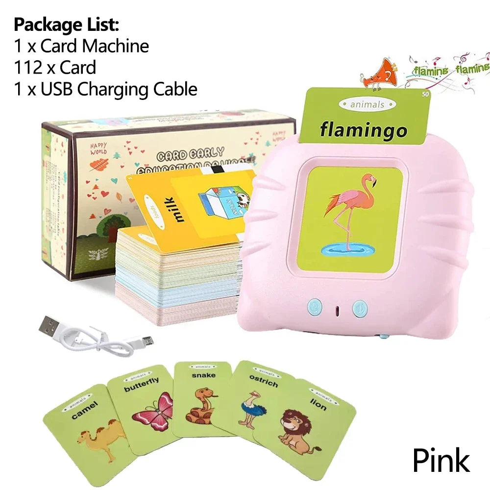 Variant image for Interactive Educational Toy Flash Card Learning Machine for 2-6 Year Olds, Screen-Free Learning with Audio Function-1