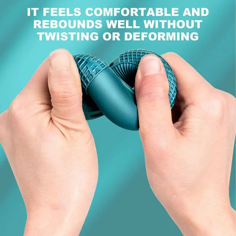 Grip Strengthener Ring Silicone Finger Trainer for Hand Muscles, Portable Home Fitness Accessory, 6 Weight Variants