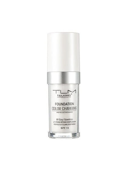 Color-Changing Liquid Foundation with SPF - Long-Lasting Waterproof Oil-Control Sunscreen Cream 30ml