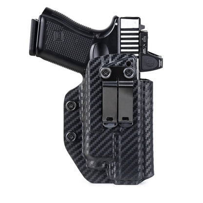 IWB Kydex Holster - TLR-8 Light Compatible, Inside Waistband Concealed Carry, 19 19X 23 25 32 44 45 Compatible