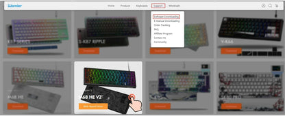 Mechanical Keyboard 68-Key Hall Effect RGB Wired Compact