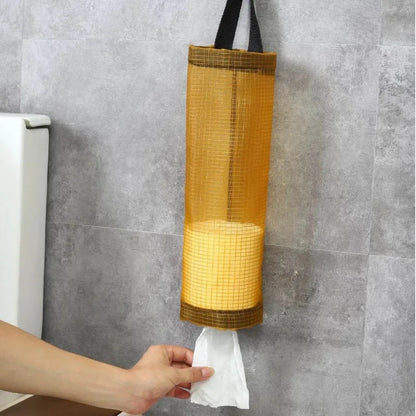 Wall-Mounted Home Organizers for Grocery Bags - Plastic Bag Dispenser & Kitchen Organizer