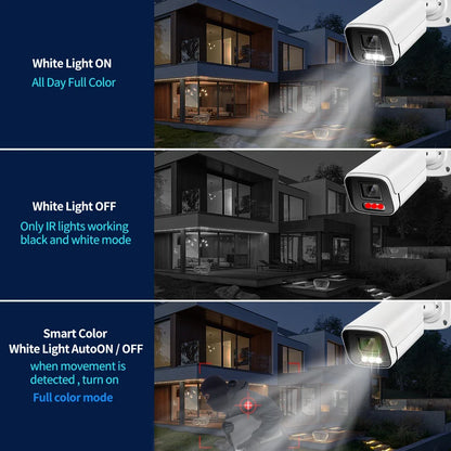 4K PoE IP Bullet Camera H265 Outdoor Color Night Vision