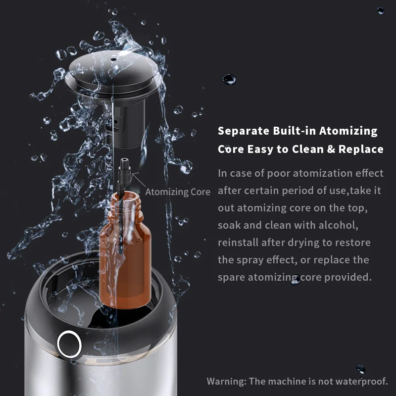 Car Air Freshener AI Smart Aroma Diffuser USB Charging Compact Car Diffuser Fall 2025 Quiet Auto Aromatherapy