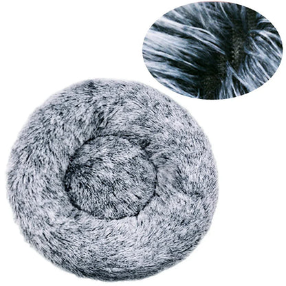 Pet Bed Round Plush Bed Winter Warm 2026 Washable Cozy Comfort For Pets