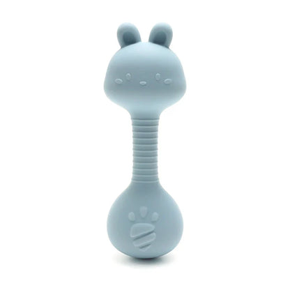 Silicone Rabbit Teether Rattle Newborn Sensory Toys