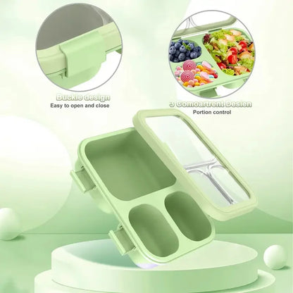 Bento Box Leakproof Lunch Box, Stackable Design With Carry Handles, Back To School 2026