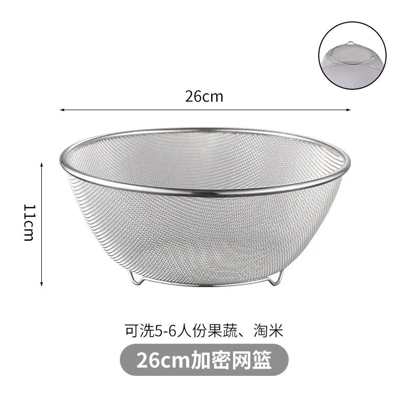 Stainless Steel Drain Basket Colander and Strainer, Spring Cleaning 2026 Eco Friendly Kitchen Tool