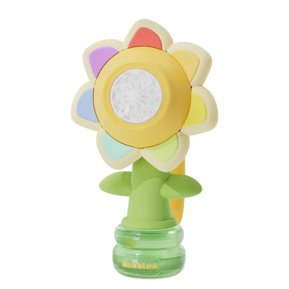 Bubble Machine Sunflower Bubble Maker Toy Kids Summer 2025 One Key Automatic Light Dancing Gift
