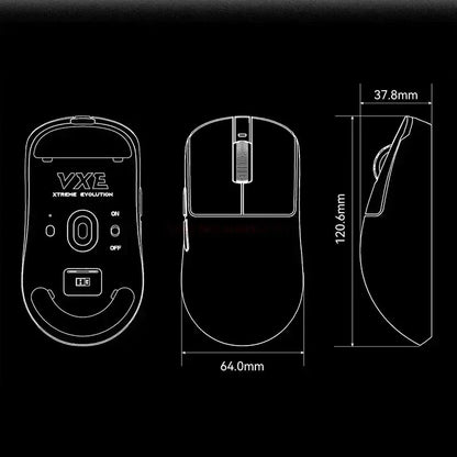 Gaming Mouse Wireless Lightweight Ambidextrous 26000 DPI