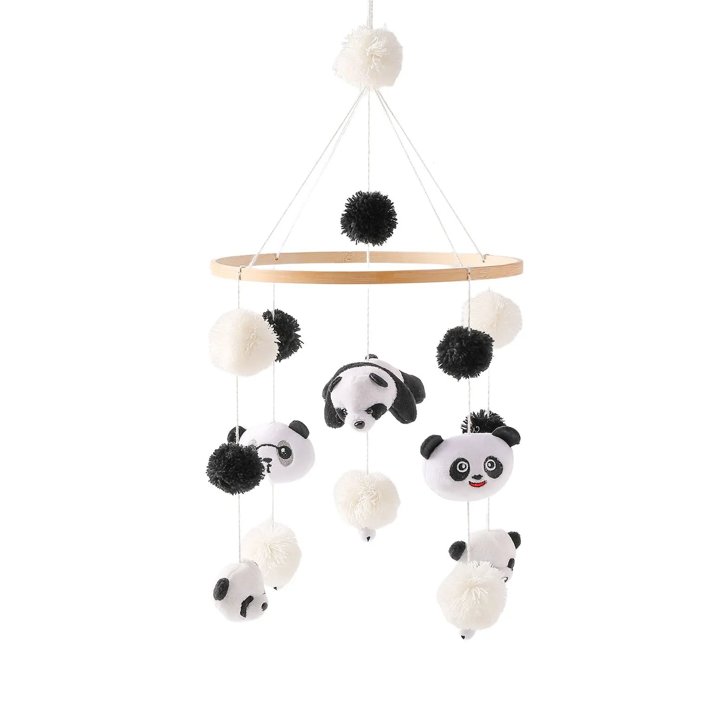 Baby Mobile Wooden Crib Hanging Toy Newborn Nursery Fall 2025 Soothing Music Developmental Gift