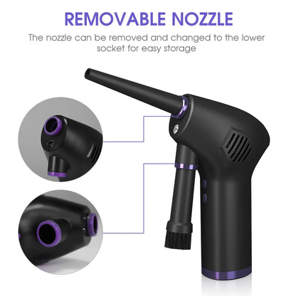 Cordless Air Duster Portable 15000mAh Electric Cleaner - USB Rechargeable Compressed Air Blower