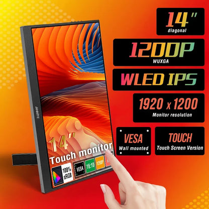 Portable Monitor 14.1 Inch Touch IPS HDR10 Second Screen