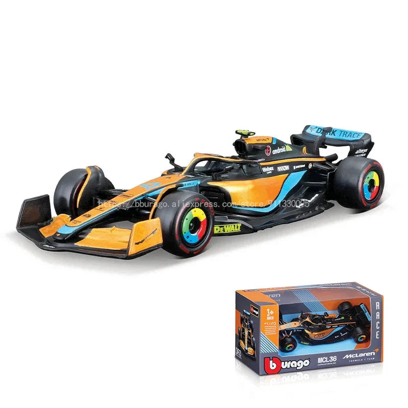 Die-Cast Car 1:43 Scale Formula One MCL60 Replica 2023 Collectible Display Model Fall 2025 Gift