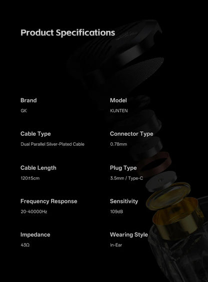 Earphones Dynamic Driver HiFi Earbuds With Detachable Cable For DJ Use Summer 2026 Trend