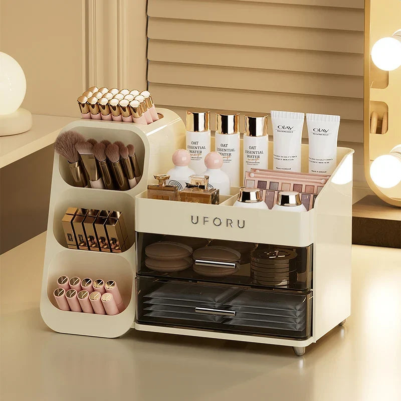 Cosmetics Storage Box Large Capacity Multifunctional Organizer Back To School 2026 Dorm Room Vanity