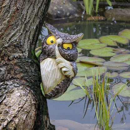Owl Tree Hanging Ornament Resin Hide And Seek Owl Garden Decor For Yard And Patio Fall 2026 Trend Gift