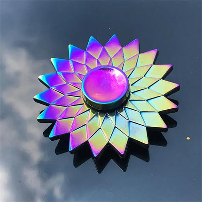 Fidget Spinner Metal Toy Rainbow Spinner R118 60mm Stress Relief for Adults and Kids