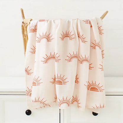 Bamboo Muslin Swaddle Blanket 120x120 Cm Floral Newborn Bedding Fall 2025 Breathable Eco Friendly Baby Gift