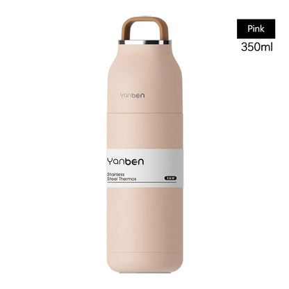 Travel Water Bottle 350ml 304 Stainless Steel Vacuum Thermos Flask Fall 2025 Insulated Leakproof On The Go