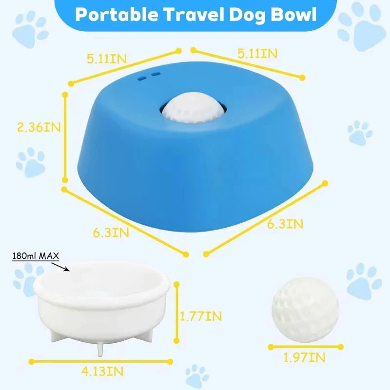Anti-Slip Slow Feeder Dog Bowl – Ball-Shaped Lick Mat Anti-Choke Design, Pet Feeding Gift 2026