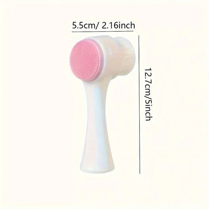 Silicone Pet Paw Cleaner & Massage Brush - Dual-Sided Dog Grooming Tool for Healthy Coats