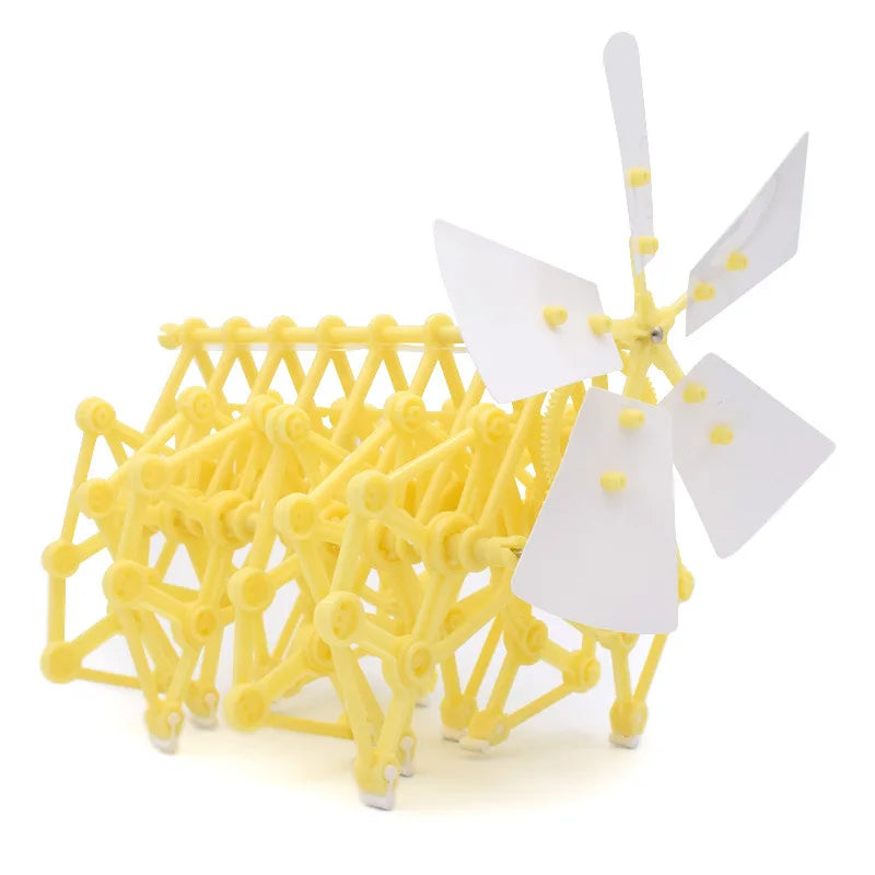 Wind Powered Robot Kit DIY Bionic Walking Toy STEM Experiment Summer 2025 Hands On Non Electric Gift