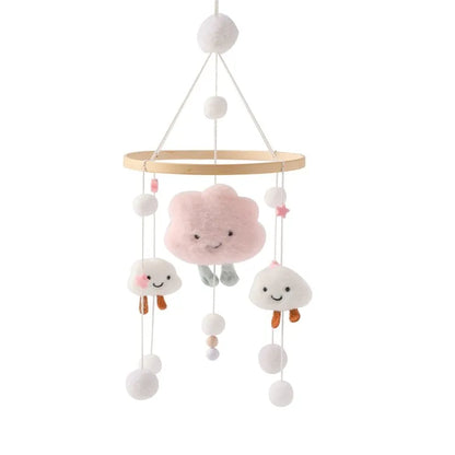 Baby Mobile Wooden Crib Hanging Toy Newborn Nursery Fall 2025 Soothing Music Developmental Gift