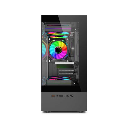 Mini ITX PC Case 240mm Water Cooling MicroATX Chassis