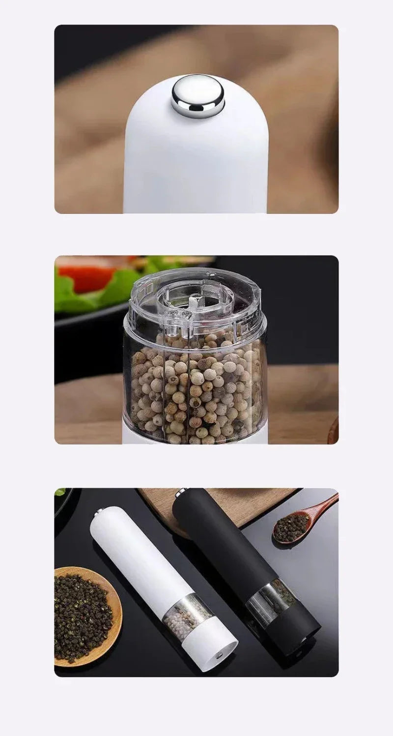 Electric Salt Pepper Grinder With LED Adjustable Coarseness